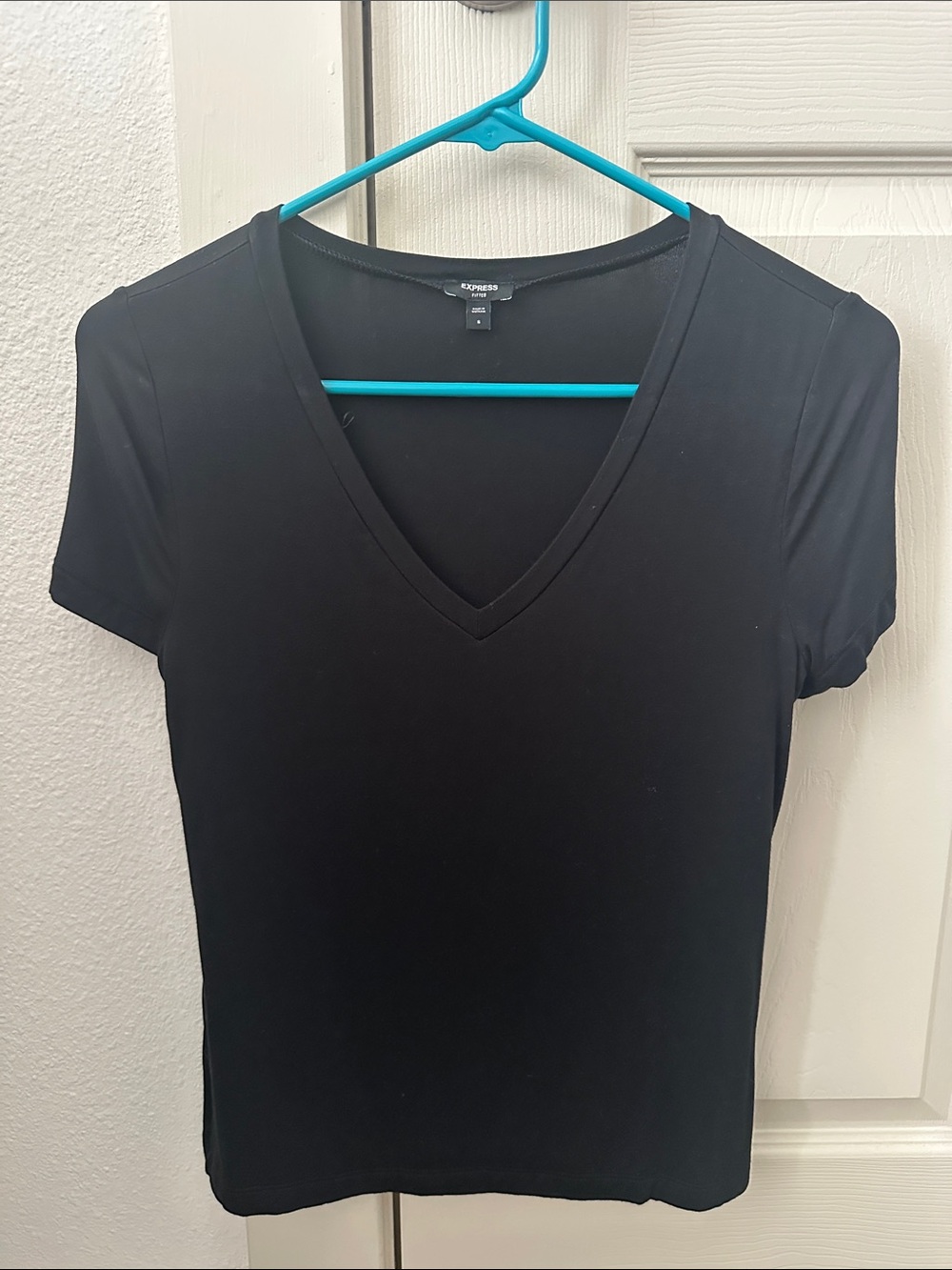 Express V-Neck Short Sleeve Top